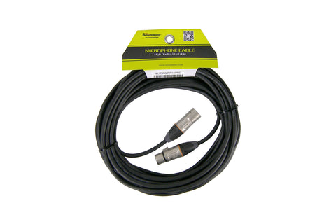 XLRMXLRF10PRO - 10m XLR 3 pin male to female professional grade cable