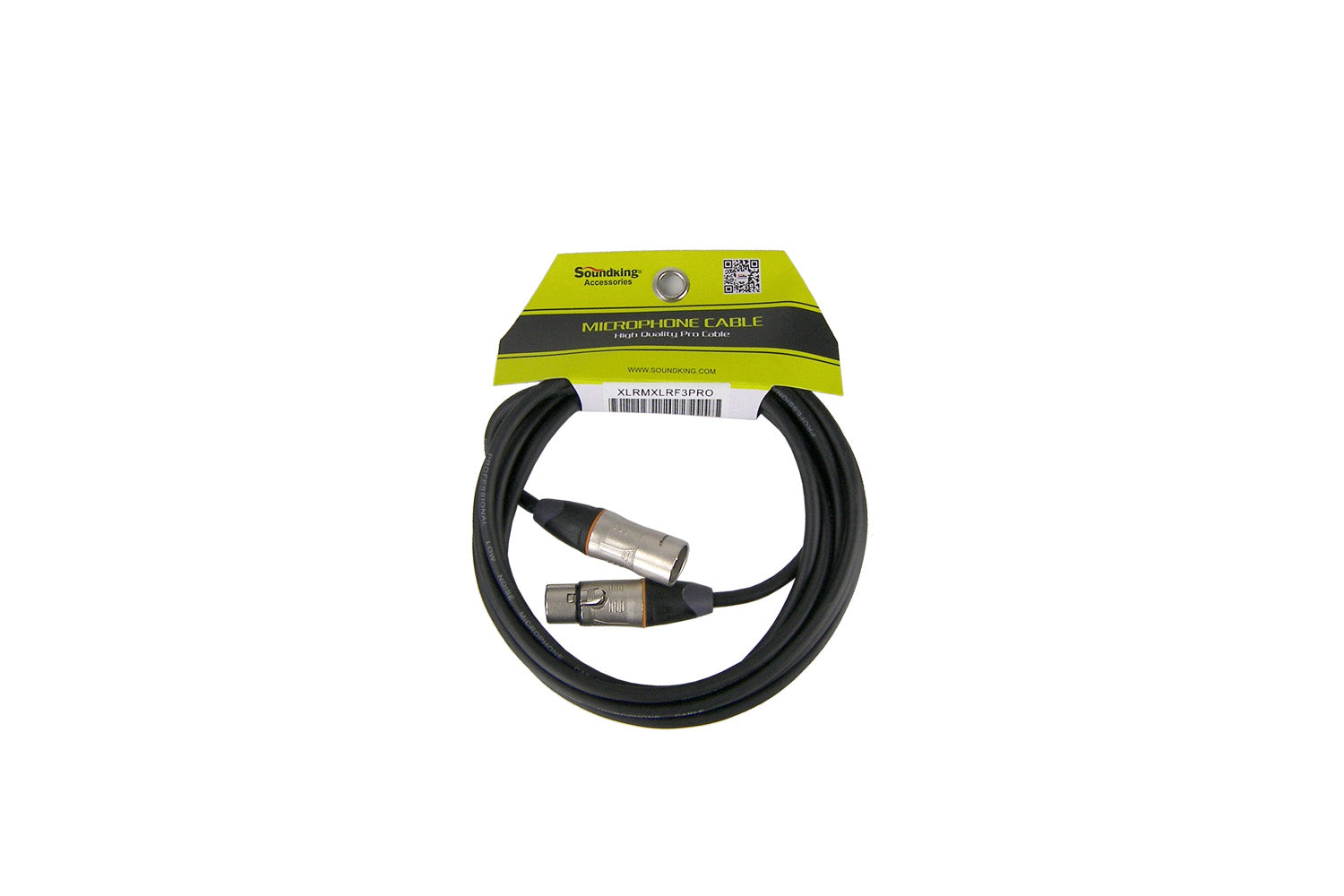 XLRMXLRF3PRO - 3m XLR 3 pin male to female professional grade cable