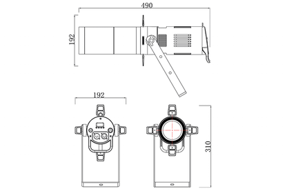 Event Lighting ZOOMPRO line drawing