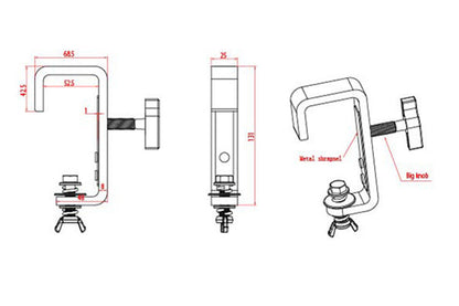 Event Lighting Steel Hook Clamp