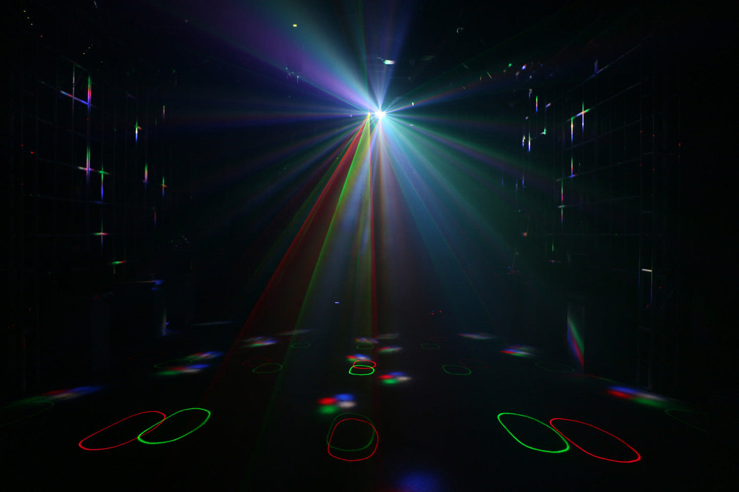 DERBY3 - 3-in-1 Lighting Effect: Derby, LED Strobe and flood light and RGB Laser