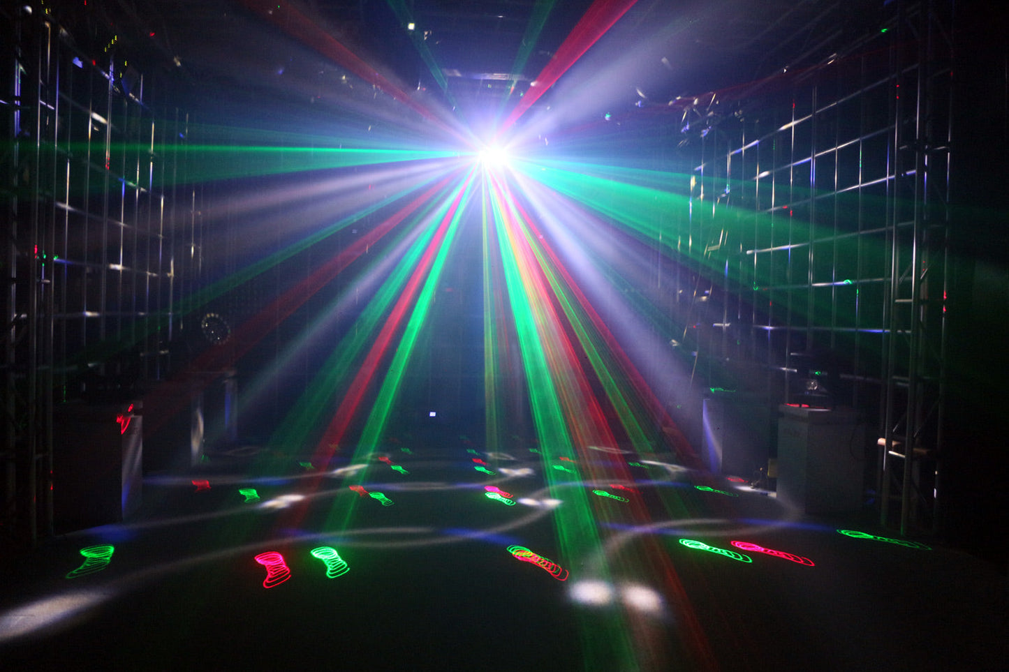 DERBY3 - 3-in-1 Lighting Effect: Derby, LED Strobe and flood light and RGB Laser