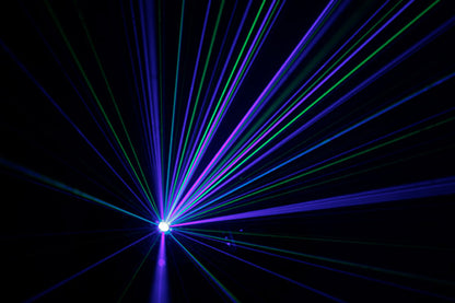 DERBY3 - 3-in-1 Lighting Effect: Derby, LED Strobe and flood light and RGB Laser