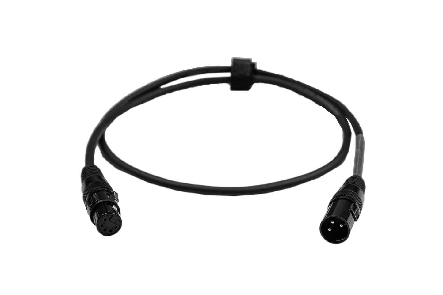 XLR3M5F1 - XLR 3-pin male to 5-pin female adapter