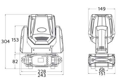 LM75B - 75W Beam Moving Head