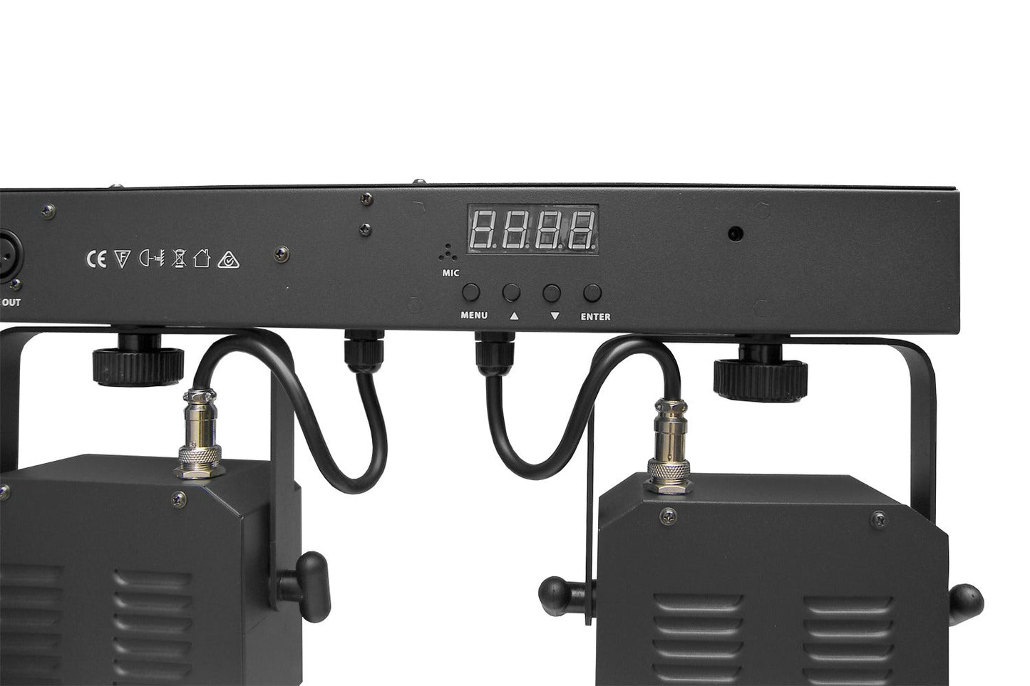 PARBAR4QUAD - Par Bar with 4 Heads of 5x 8W RGBW and Wireless Foot Controller