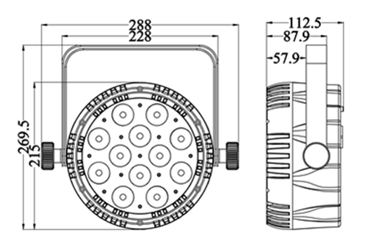 Event Lighting Lite Parcan