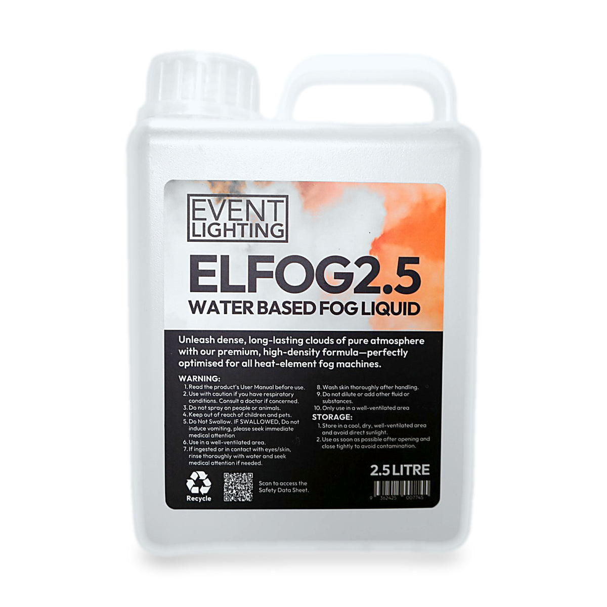 ELFOG2.5 - High Density Fog Fluid - 2.5L