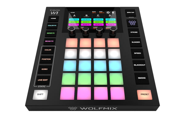 WOLFMIXW1 - Wolfmix W1 standalone performance DMX lighting controller