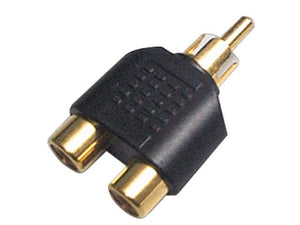 RM2RF2 - 2 PACK Double RCA-F to RCA-M Adapter