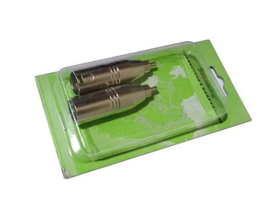 RMXM2 - 2 PACK XLR 3-M to RCA-M Adapter